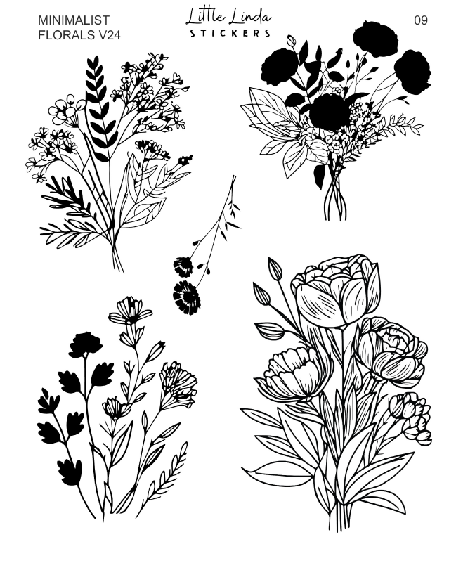 Minimal Florals v24 | 09 - 12