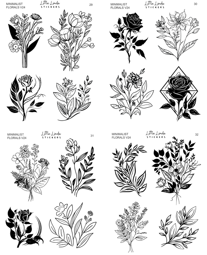 Minimal Florals v24 | 29 - 32