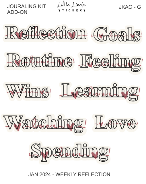 2024 Jan | Sweet Valentine - Journaling Kit