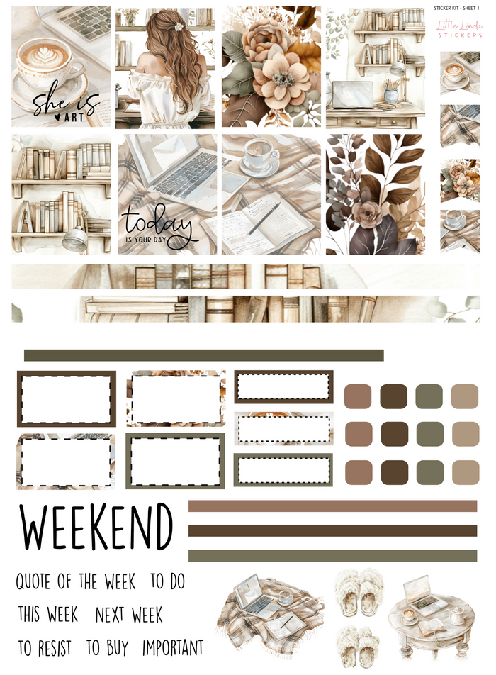 2024 June| Planner Girl - Vertical Kit