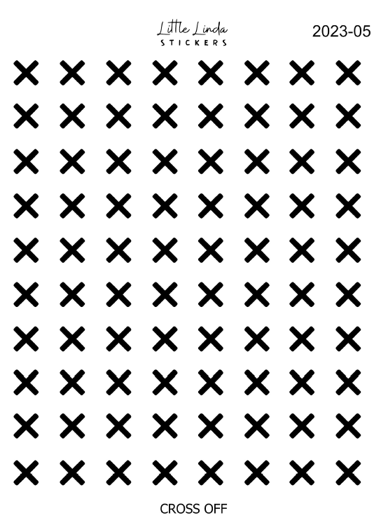 Cross Off Icons 2023