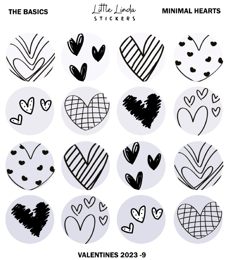 Valentine heart stickers, Heart Stickers Bulk 