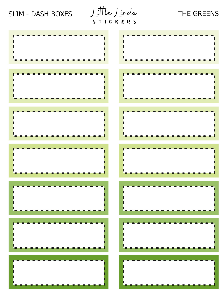 Functional | Slim Dash Line Boxes - 2023