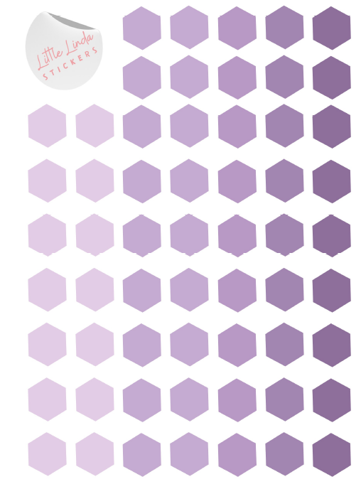 Hexagons - The Purples