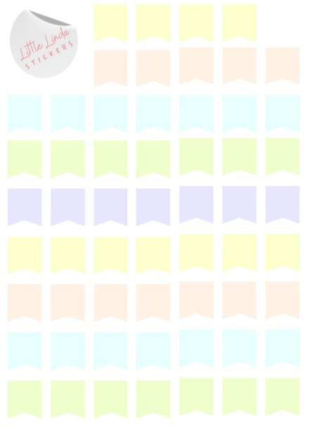 Banner Flags - The Pastels