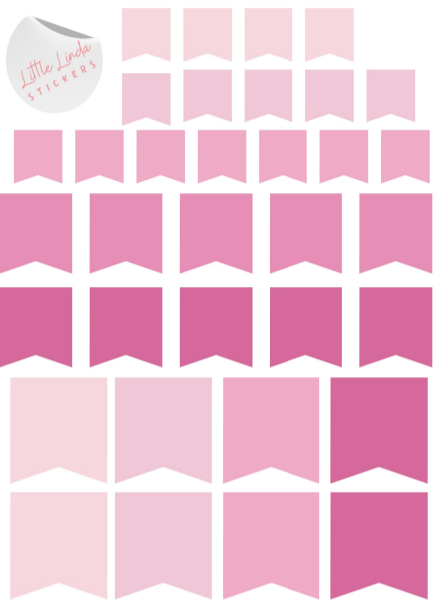 Banner Flags - The Pinks