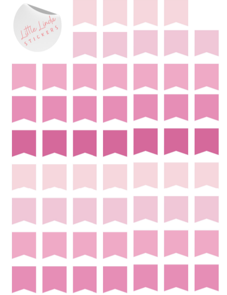 Banner Flags - The Pinks
