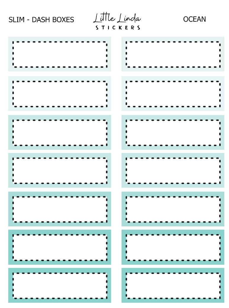 Functional | Slim Dash Line Boxes - 2023
