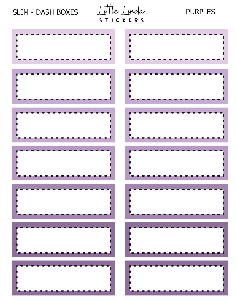 Functional | Slim Dash Line Boxes - 2023