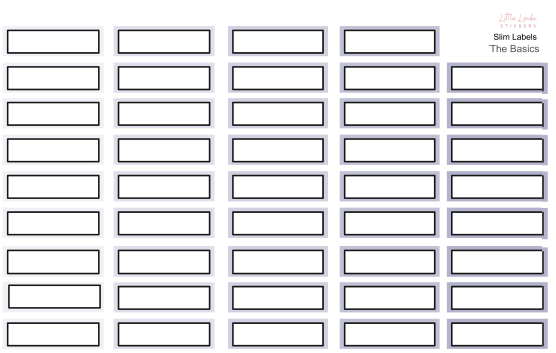 Functional | Slim Label Boxes