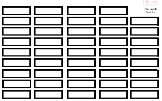 Functional | Slim Label Boxes