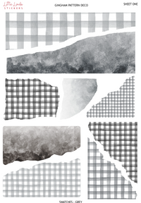 Gingham - Grey