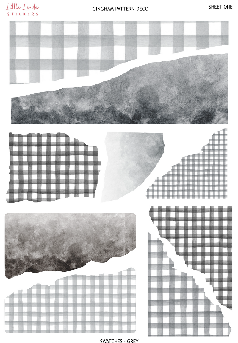 Gingham - Grey