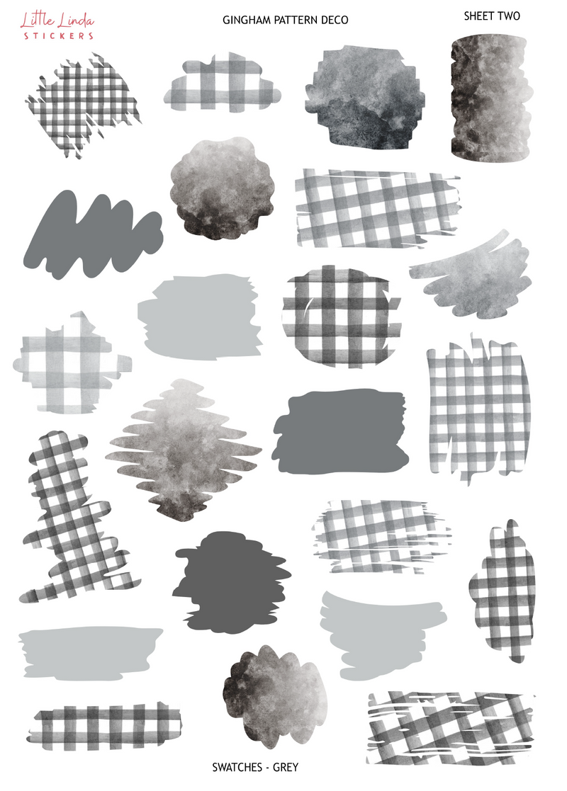 Gingham - Grey