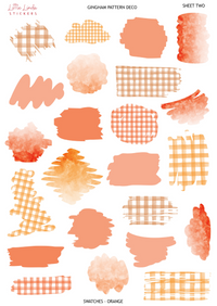 Gingham - Orange