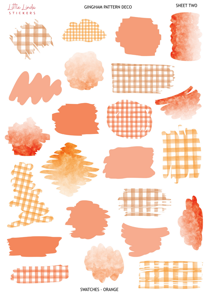 Gingham - Orange