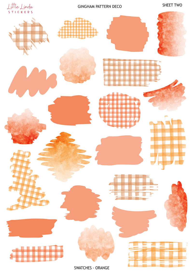 Gingham - Orange