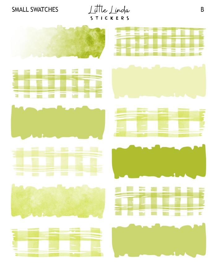 Gingham - Lime Green