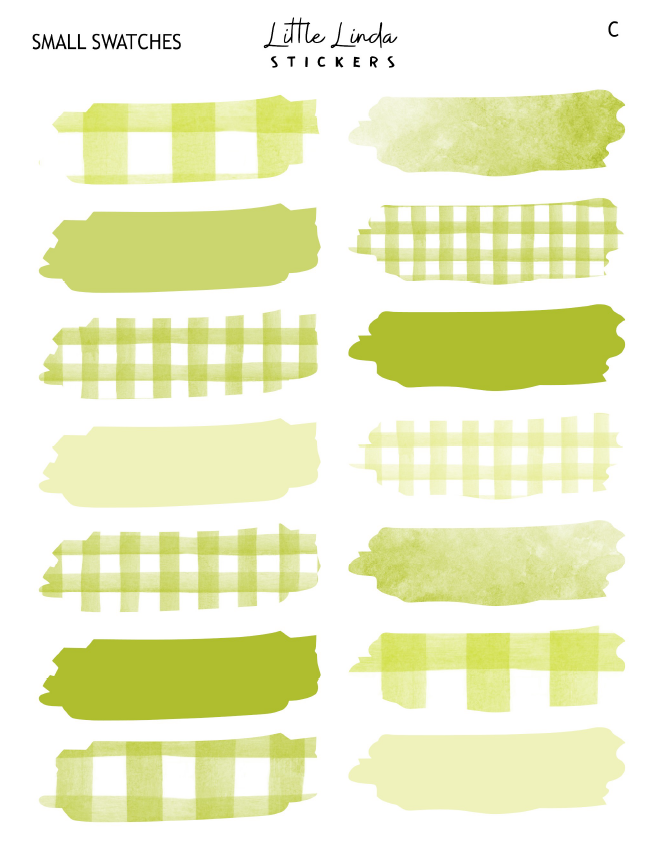 Gingham - Lime Green