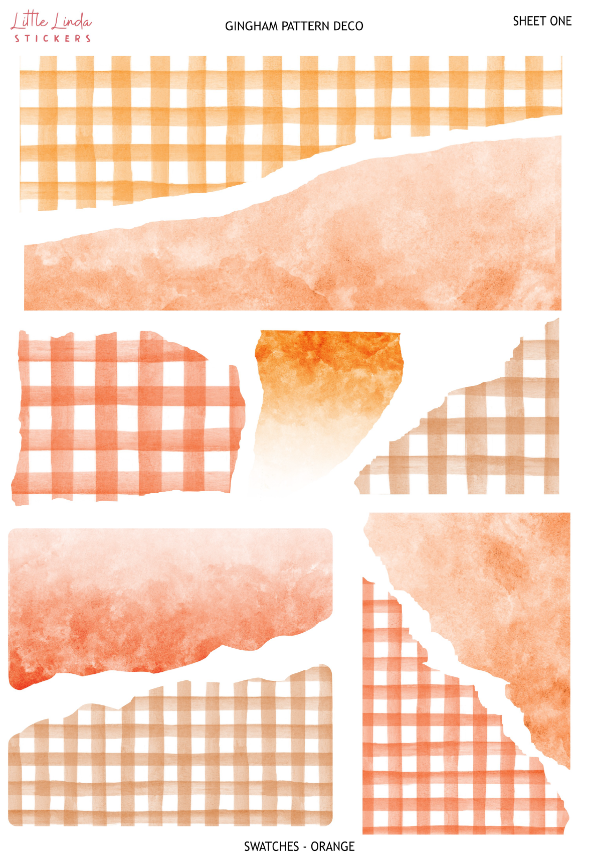 Gingham - Orange
