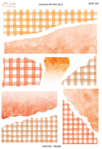 Gingham - Orange