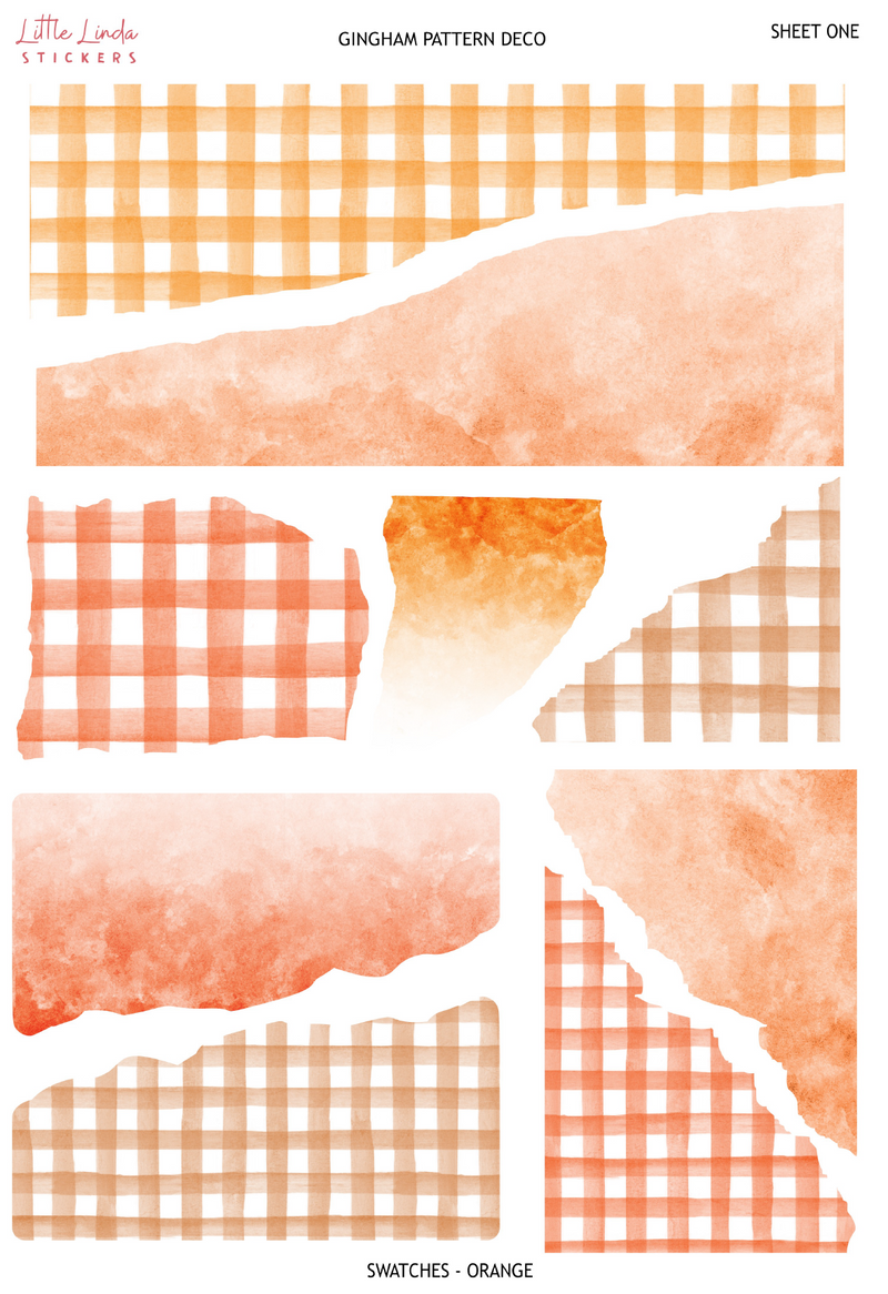 Gingham - Orange