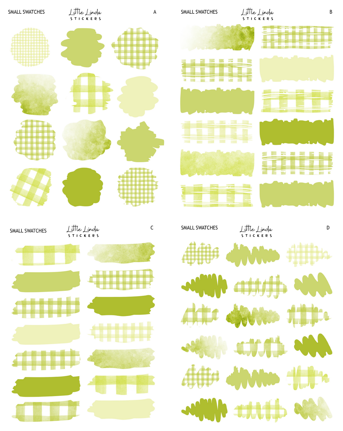 Gingham - Lime Green
