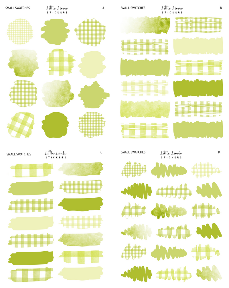 Gingham - Lime Green