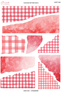 Gingham - Strawberry