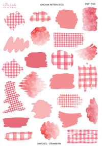 Gingham - Strawberry