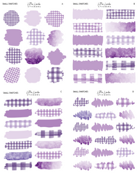 Gingham - Eggplant