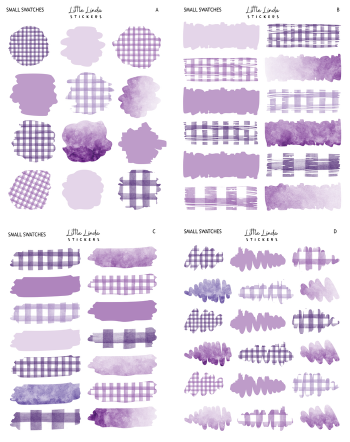 Gingham - Eggplant