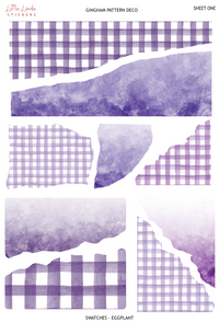 Gingham - Eggplant