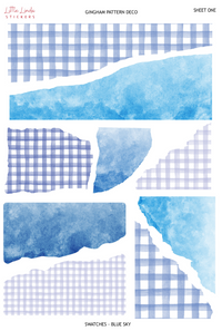 Gingham - Sky Blue