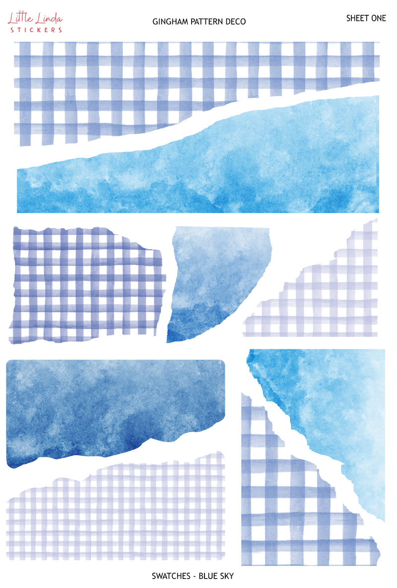 Gingham - Sky Blue