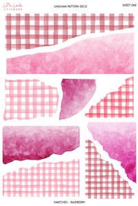 Gingham - Raspberry
