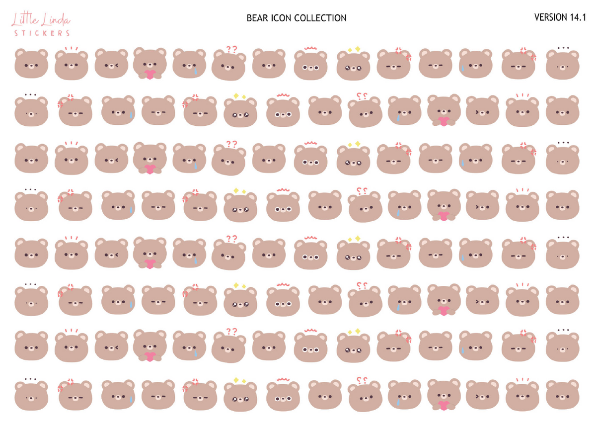 Bear Collection | Washi Strips - 14