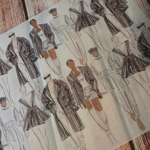 Printed Vellum Sheet - Fashion 2