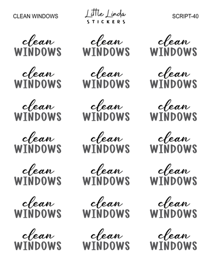 Clean windows | SCRIPT