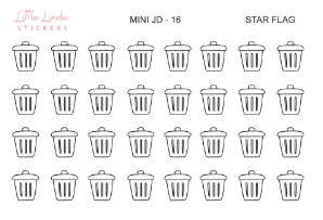 Trashcan - Mini Journaling Doodle Icon