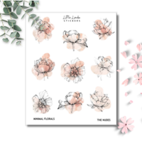 Minimal Watercolour Florals III