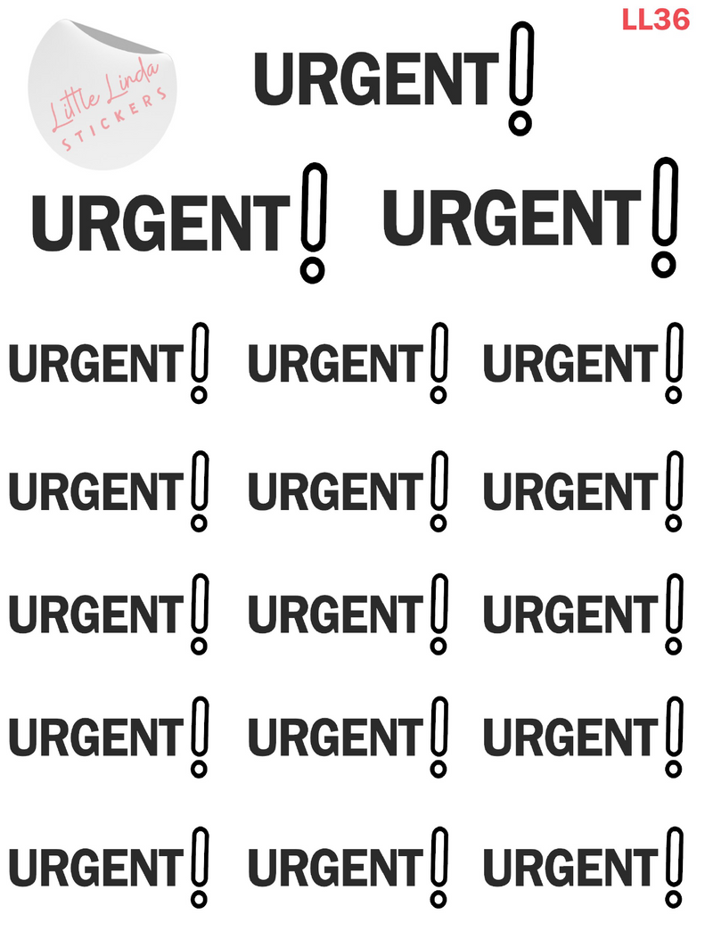 Urgent Stickers