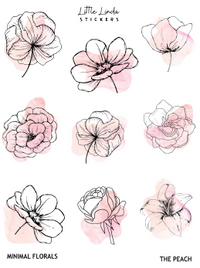 Minimal Watercolour Florals I