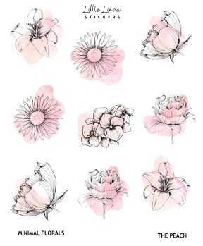 Minimal Watercolour Florals IV