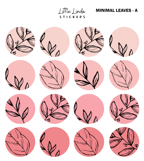 Minimal Leaf Pattern - Corals