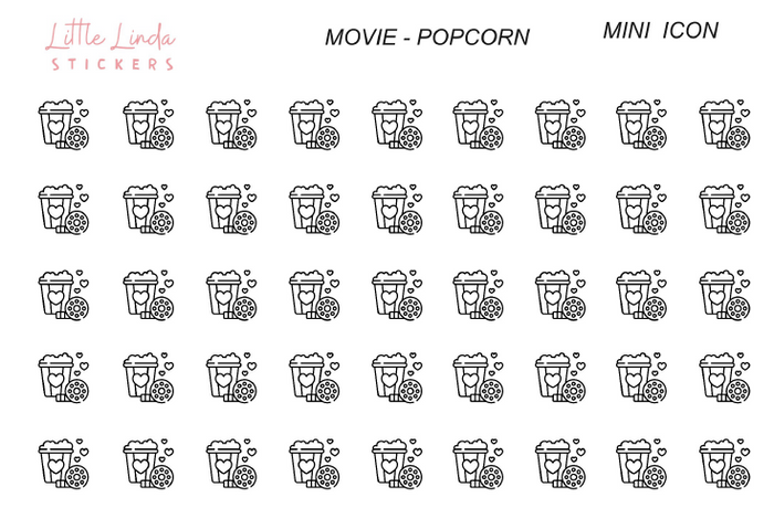 Movie Popcorn - Mini Icons