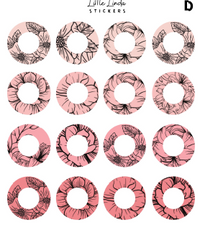 Floral Line Art Shapes