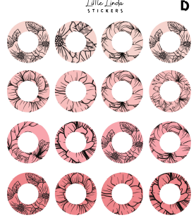 Floral Line Art Shapes