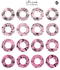 Floral Line Art Shapes